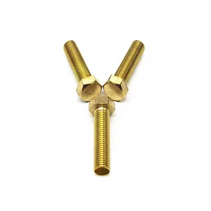 Factory Price Customized Brass and Copper Hex Head Bolt With Washer and Nut