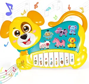 תינוק צעצועי 18 חודשים להאיר ילדים מוסיקלי צעצועי למידה מוקדמת חינוכיים תינוק מקלדת תינוקות צעצועי תינוק כלב פסנתר בני
