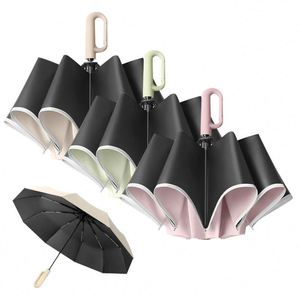 Wholesale High Quality <b>Windproof</b> Travel Rain Folding <b>Umbrella</b> with logo Printing - Product Image 4