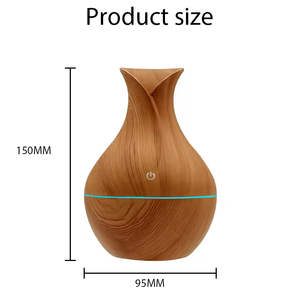 Umidificatore d'Aria e Diffusore di Oli Essenziali Silenzioso, Purificatore d'Aria per Auto, Mini Umidificatore in Legno per Camera da Letto 130ML YS - Product Image 6