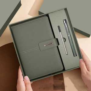 Ensemble cadeau d'affaires en gros avec logo imprimé, carnet A5 et stylo, pour fournitures de bureau des employés, coffret cadeau d'entreprise en vrac - Product Image 2