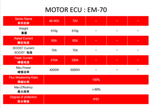 VOTOL EM-70S 72V 2000w Forward Reverse <b>Motor</b> Control Brushless Sensorless Large Torque Bldc Scooter Ev Hub <b>Motor</b> <b>Controller</b> EM-7 - Product Image 1