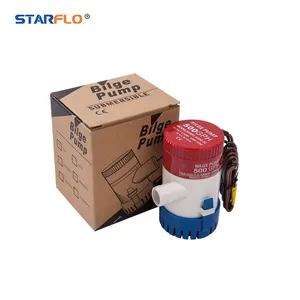 STARFLO 12v dc מופעל סולארית צוללת קטנה חשמלית משאבת מי ים 500GPH משאבת סירה ידנית לסירה