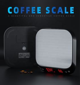 Balance <span class=keywords><strong>de</strong></span> <span class=keywords><strong>cuisine</strong></span> numérique LED, appareil à café avec minuterie, pour expresso, goutte-à-goutte, 0.1g, 3kg - Product Image 2