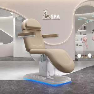 Moderno salone di bellezza viso spa massaggio tavoli 3 motore elettrico terapia cosmetica lettino da massaggio con controllo del piede - Product Image 6
