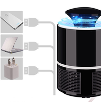 Stille, veilige, USB-aangedreven muggenmoordenaarlamp 365 nm UV voor baby's/huisdieren 20 ㎡   Elektrische muggenverdelers voor thuisgebruik