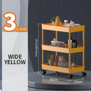 Organizador de cocina móvil de <span class=keywords><strong>3</strong></span> niveles para el hogar, herramienta rodante, carrito de almacenamiento, carros de utilidad, estante de almacenamiento móvil, organizador de cocina - Product Image 5