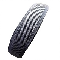 Sangle en polypropylène tissé noir de 3 cm de large, personnalisable et colorée, pour la finition des bords de tapis et la fixation des matelas