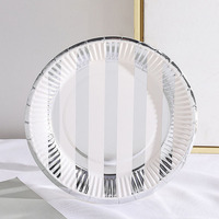 Assiettes jetables en papier pour décoration de fête de mariage