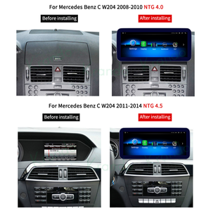 Unidad principal <span class=keywords><strong>Android</strong></span> de 10,25 pulgadas para mercedes-benz C W204 C180 C200 C220 2008-2014 navegación Multimedia para coche Radio GPS inalámbrico CarPlay - Product Image 2