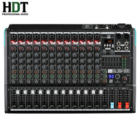 Console de mixage professionnelle tout-en-un 12 canaux PA12, boîtier métallique, du studio à la scène, pour diffuser le son partout
