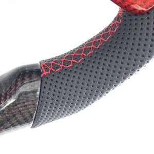 Volant personnalisé en fibre de carbone véritable CCExcellent pour Dodge Charger Challenger <span class=keywords><strong>SRT8</strong></span> <span class=keywords><strong>Jeep</strong></span> Grand Cherokee Chrysler 2012-2014 - Product Image 4