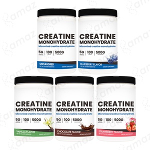 Amaz Private Label Poudre de monohydrate de créatine de haute pureté micronisée pour la récupération de la force musculaire testée par des tiers - Product Image 3