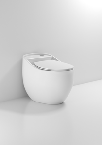 Inodoro de Cerámica Moderno con Doble Descarga, Forma de Huevo, Ahorro de Agua, Alargado, Sifón en S, de Una Pieza, Cierre Lento, Montado en el Suelo, Varios Diseños - Product Image 4