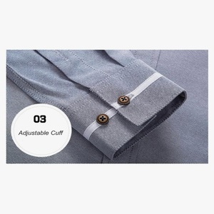 Camisa Formal de Verano para Hombre, Estilo Bávaro Oktoberfest, Cuello Mao, Tejido de Hilo Teñido, Servicio OEM - Product Image 4