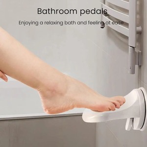 Suction Cup Shower <b>Foot</b> <b>Rest</b> No Drill Non Slip Pedal for Shaving Legs <b>Foot</b> Washing - Product Image 2