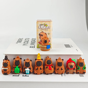 Figuras de Acción de Capibara Kawaii, Lindas y Animadas, Venta al por Mayor, Colección para Niños, Llavero, Caja Misteriosa, Caja Sorpresa - Product Image 4