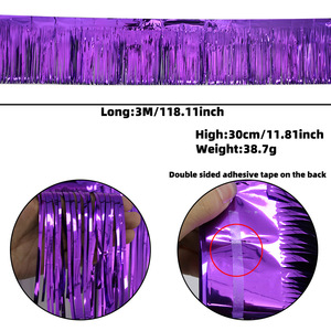 Guirnalda de Borlas Rectangulares Brillantes para Decoración de Techos en Fiestas de Cumpleaños y Bodas, con Flecos de Borlas - Product Image 6