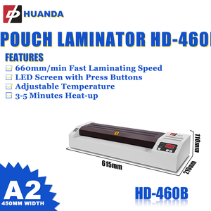 Machine à plastifier Huanda de haute qualité HD-460B <span class=keywords><strong>A2</strong></span>, plastifieuse de bureau commerciale de niveau 4 rouleaux - Product Image 3