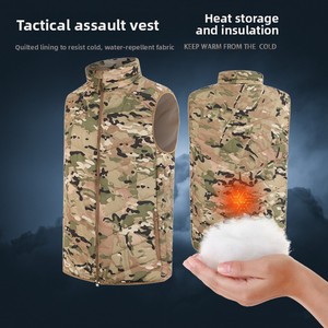 Nuovo <span class=keywords><strong>Gilet</strong></span> Tattico Invernale da <span class=keywords><strong>Uomo</strong></span>, 100% Poliestere, Slim-Fit, Imbottito, Caldo, Mimetico, per Sport all'Aperto - Product Image 4