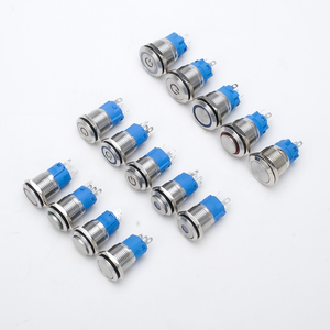 Acero Inoxidable Ip65 Impermeable 16mm Metal Pulsador 24V Dual Led Miro Switch - Product Image 6