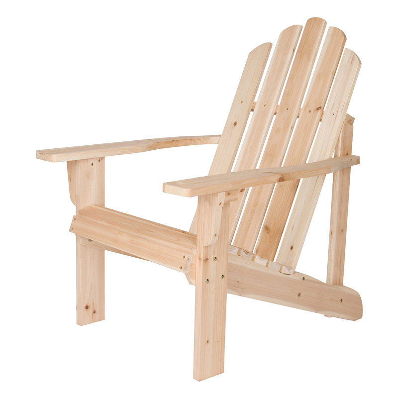 Уличные деревянные стулья Adirondack Natural для двора Westport Adirondack, стул из твердой древесины