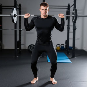 Ropa deportiva de alta calidad para hombre, camisetas de poliéster de tamaño completo, Camiseta deportiva ajustada de compresión para gimnasio, camisetas para hombre - Product Image 4