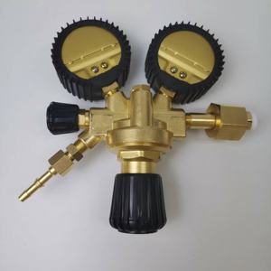 Regulador de gás do redutor de pressão do nitrogênio superior JY-1418 regulador de gás do redutor de pressão da cabeça dupla - Product Image 4