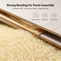 Granulés de colle thermofusible EVA 7032 sans additif, température moyenne, pour le placage de meubles, le bois, le contreplaqué, le MDF, lamination, flux de fusion stable