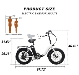 Vélo Électrique Hybride Pliant Femme Urbain Économique avec Pneus Larges, Écran LCD, Cadre en Aluminium et Freins à Disque - Product Image 2