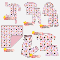 Pyjamas de Noël personnalisés Linkme en bambou pour maman et mini-famille, ensemble 2 pièces, combinaison pliable pour tout-petit avec fermeture éclair bidirectionnelle