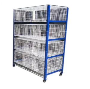 Factory Custom Pigeon Breeding Cage With Pigeon Accessories 3 Layers Pigeon Cages