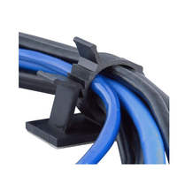 Lot de 100 attaches de câble en plastique réglables et réutilisables Pinces de câble à verrouillage électrique Pinces à câble avec vis
