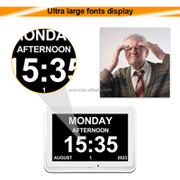 Pros Smart Calendrier Numérique Horloge Wifi Démence Horloge Parlante Analogique Médecine Rappels Agenda Alarmes Photo Message Via App