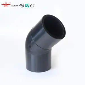 YUHUA Pipa HDPE dan Fitting Butt Fusion 45 Derajat Elbow Buttfusion Molded Fittings SDR17/17.6