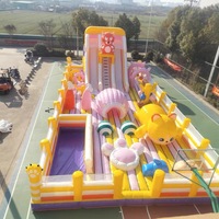 Château gonflable géant de qualité commerciale avec toboggan pour enfants, aire de jeux intérieure en vente, château gonflable