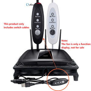 Sélecteur de mode haute moyenne basse 3 vitesses câble de commutation USB réglable <span class=keywords><strong>pour</strong></span> ventilateurs de bureau 5v - Product Image 3