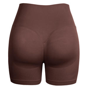 Pantalon de yoga personnalisé de haute qualité sans couture fileté pêche Yoga Shorts femmes Gym <span class=keywords><strong>cycliste</strong></span> Fitness Shorts - Product Image 1