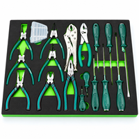 Kit d'outils mécaniques OEM personnalisé en gros de 23 pièces pour réparation automobile, avec pinces et tournevis, et plateau en mousse