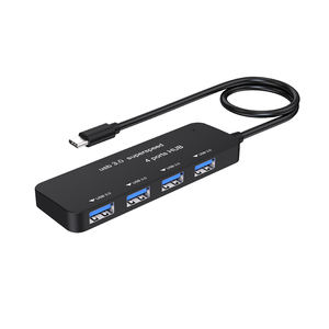 Rohs מוסמך אולטרה-דק 4 יציאות USB-C usb 3.0 + 2.0 מיני רכזת abs splitter 5gbps נתונים טעינת מלאי גבוה - Product Image 3