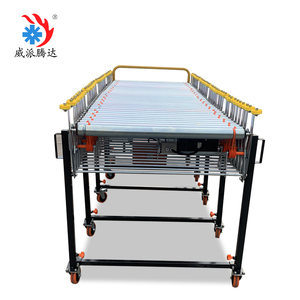 Truk listrik kuat kontainer pemuatan dan pembongkaran bulat fleksibel Roller O sabuk <span class=keywords><strong>Conveyor</strong></span> dengan tinggi disesuaikan - Product Image 5