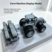 Maquette d'affichage de tracteur agricole pour hall d'exposition et vitrine de salon professionnel