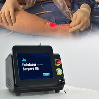 Laser à diode double longueur d'onde 980nm + 1470nm EVLT Machine de traitement des varices endoveineuses
