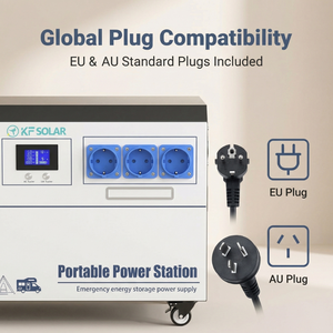 Estación de Energía Portátil KF Solar de 5kwh, Generador Solar de Onda Sinusoidal Pura con MPPT para Uso en el Hogar y al Aire Libre, Batería de Litio, Enchufe EU/AU - Product Image 3