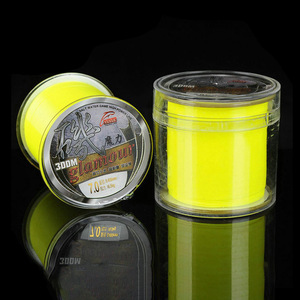 Línea de Monofilamento Fluorescente Amarilla Yuyue Glamour de 300m, Alta Resistencia, para Pesca en Agua Salada, Surfcasting y Cañas de Mar - Product Image 1