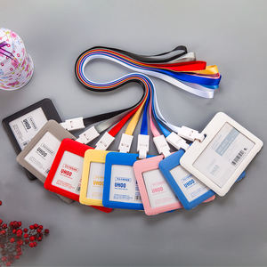 Двусторонний чехол для ID-карт UHOO Fashion из ПВХ с шелкографией и шнурком – портативный рекламный бизнес-подарок для путешествий - Product Image 2