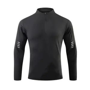 Factory customized 2024 new fitness long sleeved top, sports vest top, men's gym long sleeved yoga suit