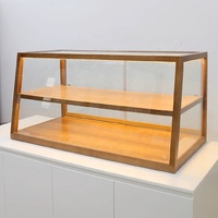 Petite vitrine de boulangerie en verre de table pour l'affichage de pain de pâtisserie de gâteau pour la maison café ou magasin meubles décoration de la maison