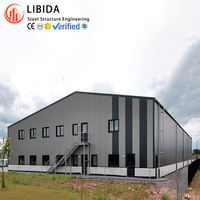 Bâtiment d'entrepôt industriel préfabriqué en acier durable, sur mesure, à assemblage rapide