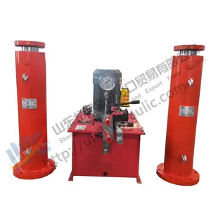 Hydraulic cylinder double acting 500 ton big with hydraulic power pack for shop press 100 ton